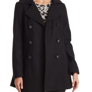 NAUTICA Double Breasted Wool Blend Peacoat